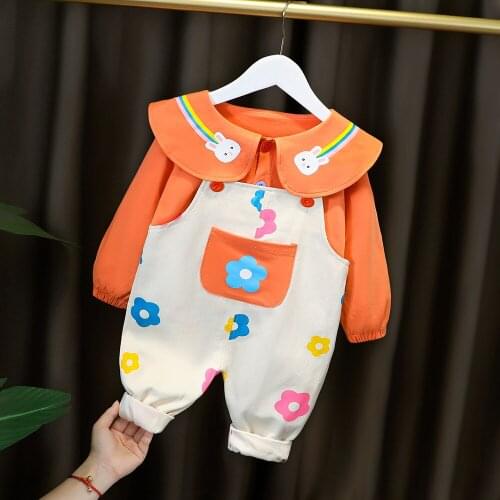 Newborn baby girls spring autumn clothing sets toddler hoodies+pants 2pcs sports suits for bebe girls infant casual clothes sets