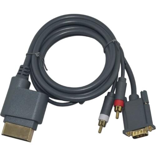 10PCS High Quality HD VGA AV Cable Connector With Optical Output For Xbox 360