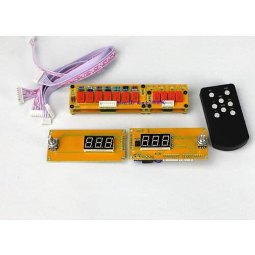 ZEROZONE Balanced Version 128 Steps Relay Remote Volume Controller + Dual Display L10-4