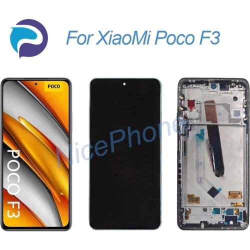 For XiaoMi Poco F3 LCD Screen + Touch Digitizer Display 2400*1080 M2012K11AG Poco F3 LCD Screen display