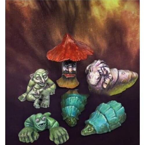 1/35 Scale Unpainted Resin Figure Fantasy Animals set collection figure