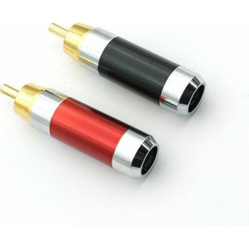 20pcs new brass RCA plug Audio soldering connector