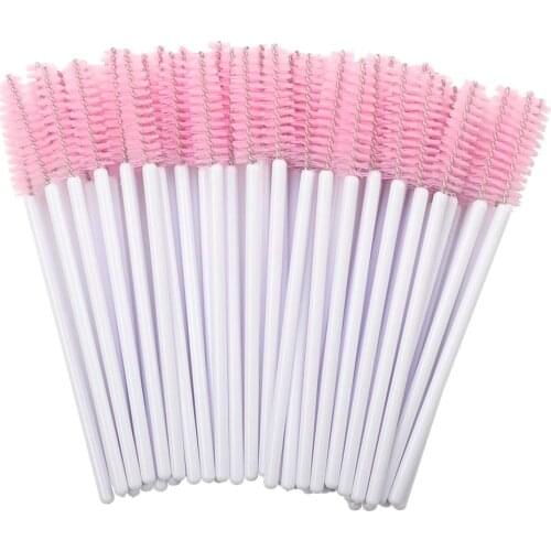 500Pcs/lot Disposable Micro Eyelash Brushes Mascara Applicator Wand Brushes Comb Eyelash Brushes Makeup Tool Kit