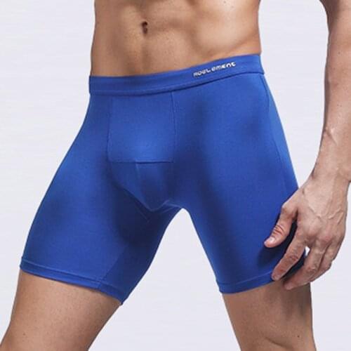 Men Boxer Underwear Men Underwear Boxer Shorts Mens Cotton Long Leg Boxers Underpants For Brand Quality Sexy Pouch Panties Soft