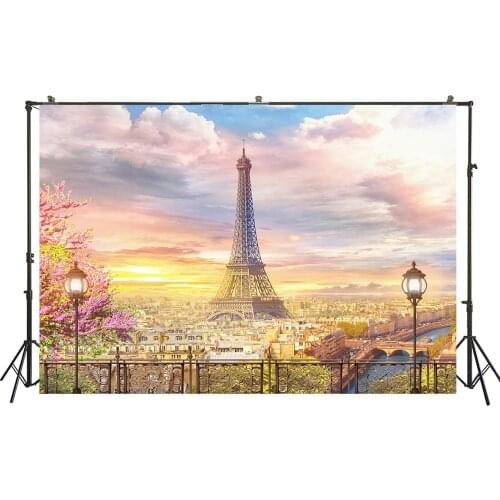 HUAYI Photo Background Newborns Baby Shower Birthday Tower Photography Backdrops Custom Studio Photobooth Backdrop XT-6045