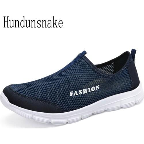 Hundunsnake Running Shoes For Men Sneakers 2018 Sport Mesh Breathable Summer Barefoot Gym Shoe Male Krasovki Adult Gumshoes T236