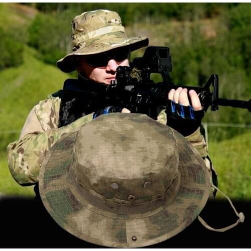 Multicam Boonie Hat Military Camouflage Bucket Headgear Hunting Outdoor Hiking Fishing Sunscreen Fisherman Cap Tactical Men