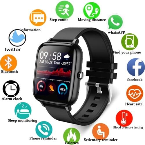 LIGE New Men Smart Watch Wristband Men Women Sport Clock Heart Rate Monitor Sleep Monitor Bluetooth Call Smartwatch for phone