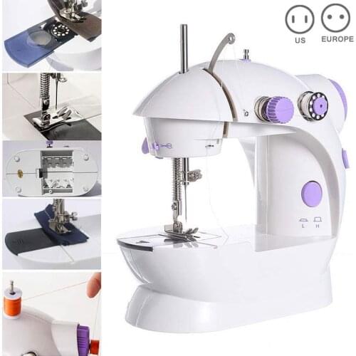 Mini Sewing Machines Handheld Dual Speed Double Thread Multifunction Electric Mini Automatic UD88