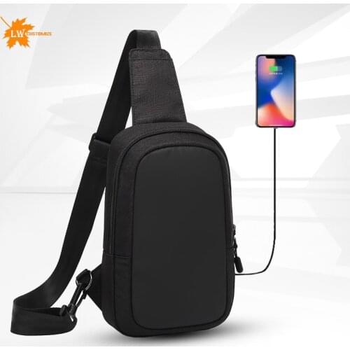 Men Nylon Waist Packs Sling Bag Crossbody Outdoor Sport Shoulder Chest wekend bag Canvas Messenger Pack Custom Print logo