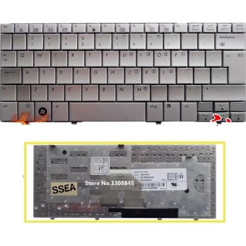 SSEA New English Keyboard For HP MINI 2144 2140 2133 laptop silver Keyboard