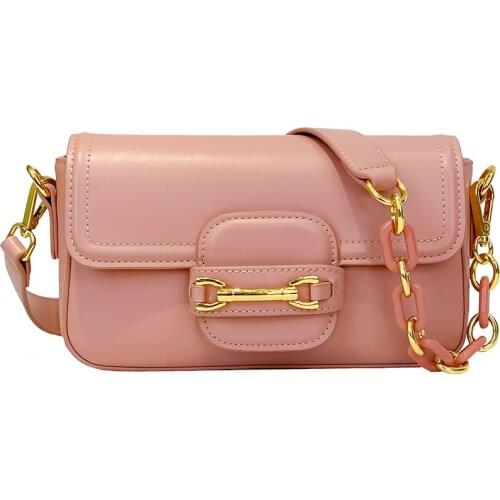 2021 NEW Women Armpit Handbags Chains Cover Messenger Shoulder Bags Pink Messenger Crossbody Flap Rhombic Grid Handbag