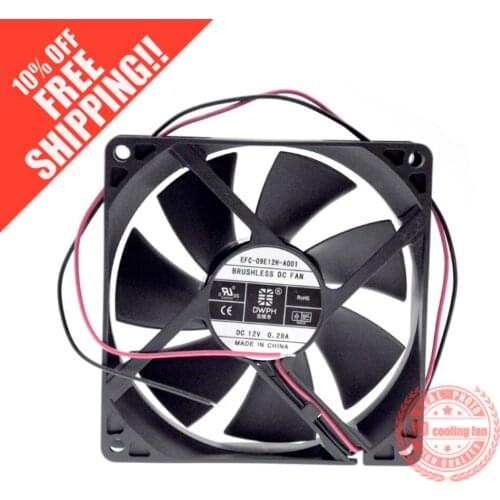 NEW DONGWEIFENG DWPH EFC-09E12H-A001 A002 9025 12V 9CM 0.28A high air volume silence cooling fan