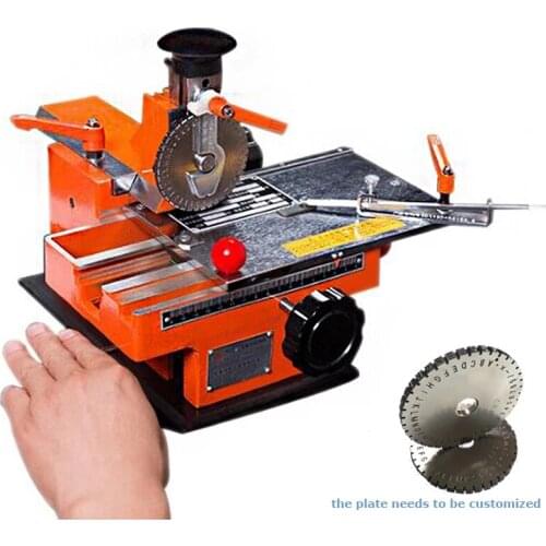 Semi Automatic Metal Name Plate Engraving Machines Nameplate Marking Machine Manual Embossing Machine Small Semi-automatic Metal