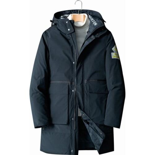 Down Jackets Men Stylish Winter Jacket Men Fashion Thick Warm Long Parkas White Duck Down Coats Casual Man Brand Down Jackets