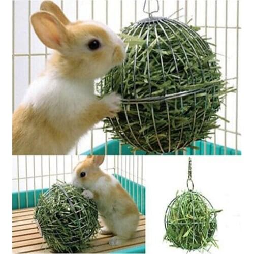 Spherical Feeding Dispense Tool Hanging Ball Exercise Pet Toy for Guinea Pig Hamster Rabbit