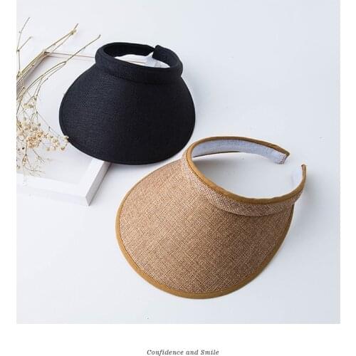 MueRaa Straw Korean Style Women Girls Visors Sports Tennis Caps Fashion Trendy Outdoor Beach Classical Sun Hats Running Caps