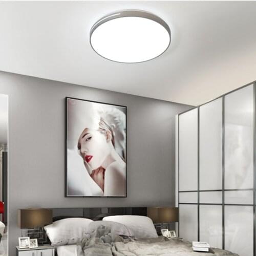 Slim led ceiling lamp simple modern bedroom lamp circular study lamp creative home living room lamp