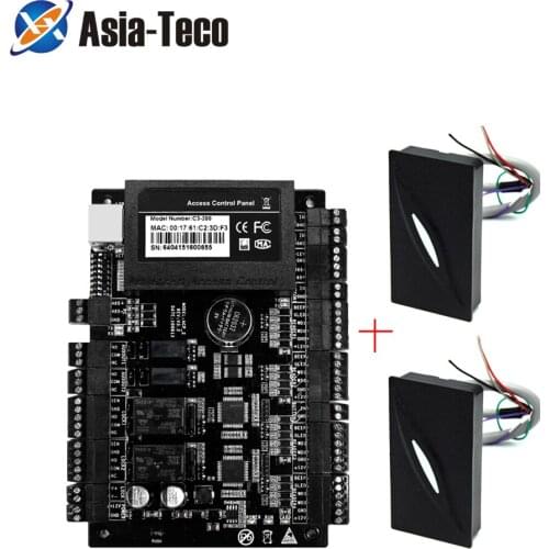 Wiegand 26-bit IP-based Door Access Control Panel with 2pcs KR300 Reader TCP/IP RS485 Communication Advanced Access Control