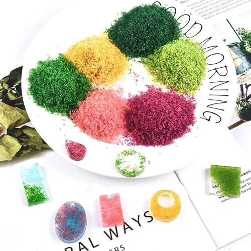 20g Colorful Artificial Moss Plant Grass Powder Sand DIY Moss Decor Micro Landscape Epoxy Resin Filling For DIY Jewelry Craft