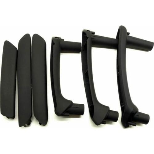 SKTOO 6pcs/set Black Interior Door Handle With Trim For 1998-2005 Volkswagen Passat B5 inner armrest