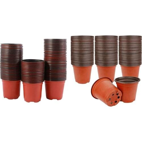 330 Pcs Plastic Flower Seedlings Nursery Supplies Planter Pot Planting Pots 4 Inch & 6 Inch
