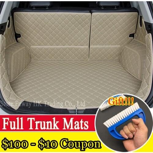 Custom Full trunk 3D mats leather pad for BMW 3/4/5/7 Series GT M3 X1 X3 X4 X5 X6 Z4 all weather tray carpet cargo