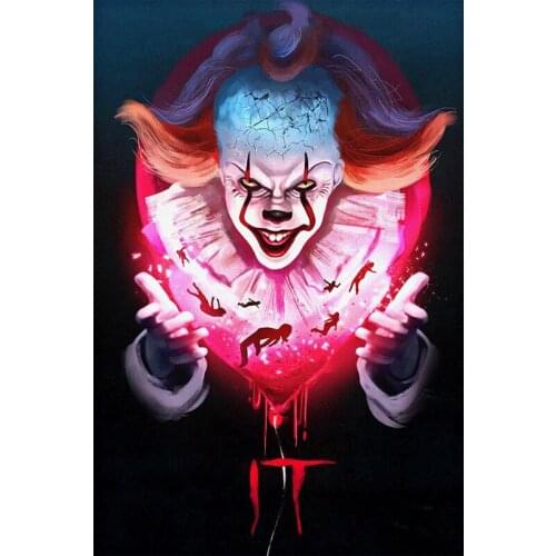 5D DIY Diamond Painting Film Chapter Joker Full Drill diamond Embroidery Cross Stitch Mosaic Home Decoration Halloween gift