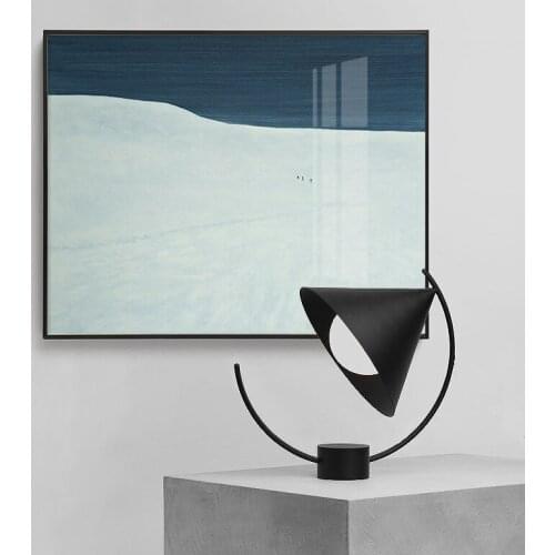 Abstract Natural Landscape Decoration Painting Mountain Lake River Tree Modern Canvas Sofa Background Wall Picture Poster Room