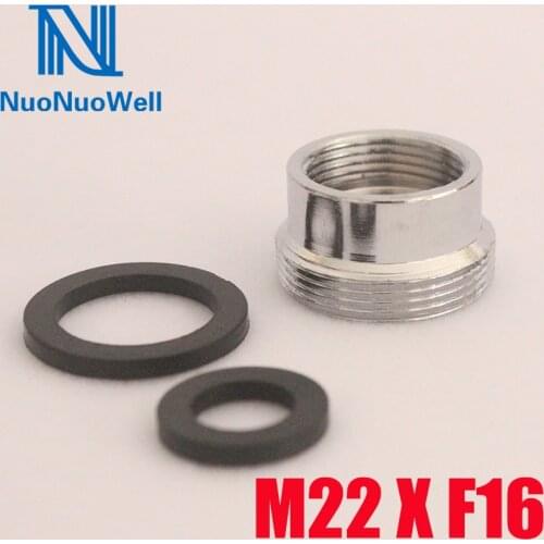 2Pcs Kitchen Faucet Aerator Adapter M22 X F16 Shower Nozzle Water Tape Joint Male x Female Thread Washing Machine Transform