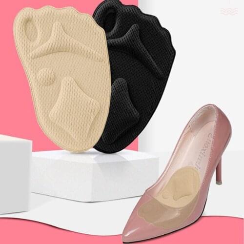 Women Shoes 4D Sponge Forefoot Pads High Heels Sandals Footcare Insoles Relieve Pressure Shock Pain Relief Soft Palms Massage