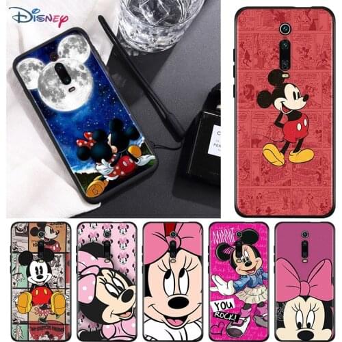 Mickey Mouse For Xiaomi Redmi 9 9C 9A 9I 9T 10X 8A 8 7A 7 6A 6 5 S2 Y3 Y2 K30 Ultra K20 Pro Black Phone Case