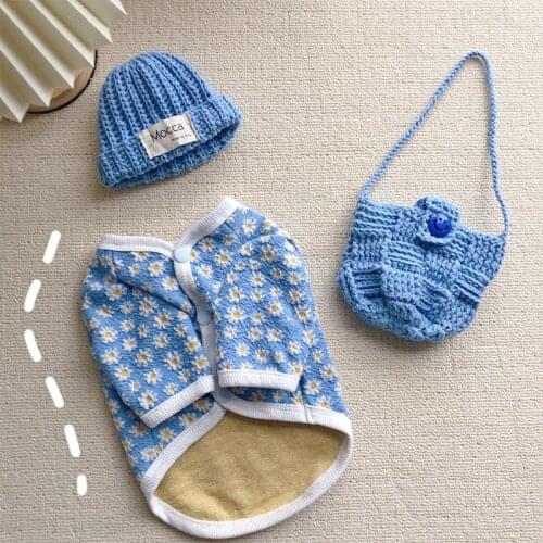 Floral Dog Clothes Pet Puppy Sweater Chihuahua Pets Dogs Clothing For Small Dogs Coat Jacket Leisure Pet Clothes Ropa Perro Pug