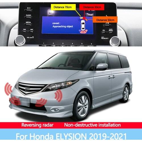 Car Parking Sensor Front And Rear Reversing Radar Assisted Automatic Parking Monitor Digital Display For Honda ELYSION 2019-2021