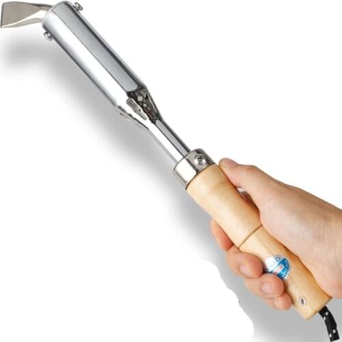 External Heating Electric Soldering Iron Chisel Tip with Wooden Handle Elbow 75W/300W High-power Household Soldering Tin Tool
