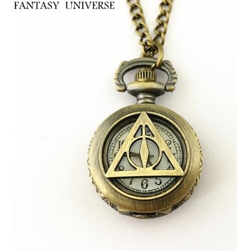 FANTASY UNIVERSE Free shipping 20pcs a lot pocket watch Necklace Dia2.7CM HRSKFLE20