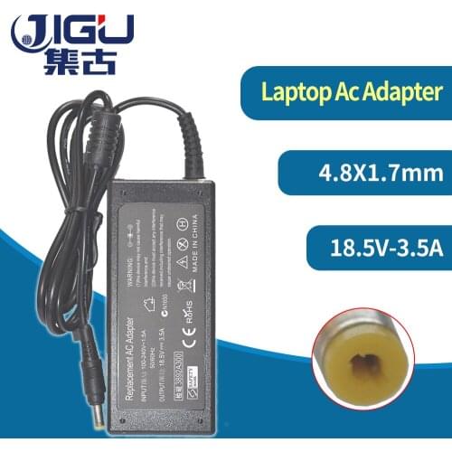 JIGU Power AC Adapter 18.5V 3.5A 4.8*1.7mm 65W PPP003SD For HP For Presario C500T C502TU C507TU C555ES C567TU C578TU Charger