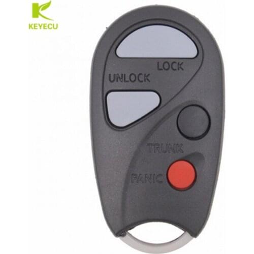 KEYECU Replacement Remote Car Key Shell Case Fob 4 Button for Nissan Sentra 2000 2001 2002 2003 2004 fits NHVBU427