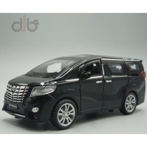 1:32 Diecast Car Model Toy Alphard MPV Commercial Vehicle Pull Back Car WIth Sound & Light