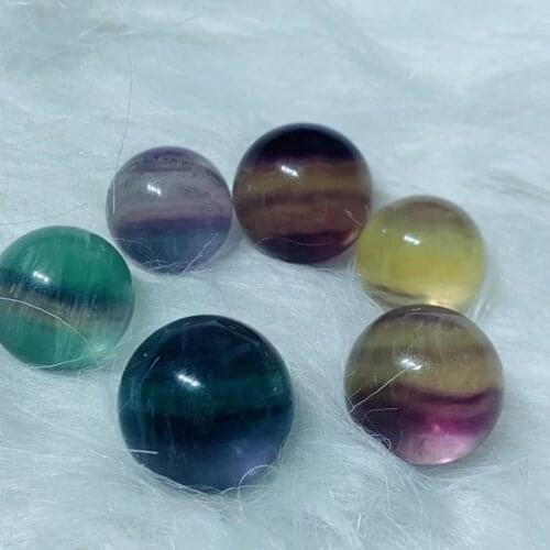 Natural color fluorite ball, crystal treatment Reiki home decoration stone crystal process