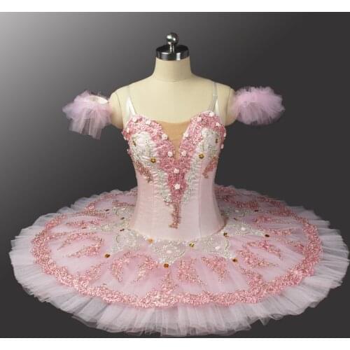 Professional Ballet Tutu Costume Ballet Tutus Skirt Classical Ballerina Stage Costume Sleeping Beauty Sugar Plum Fairy pink