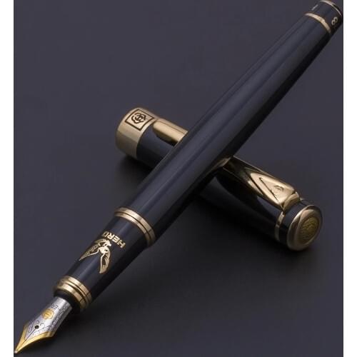 Hero H78 fountain pen high-end gift carving eagle business black calligraphy ink pen 0.5mm /1.0mm and Original box