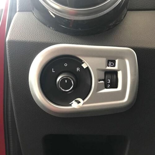 ABS Carbon fiber For MG ZS 2018 2019 2020 Car Left Middle Switch Button Control Box Decoration Cover Trim Car accessories 1pcs