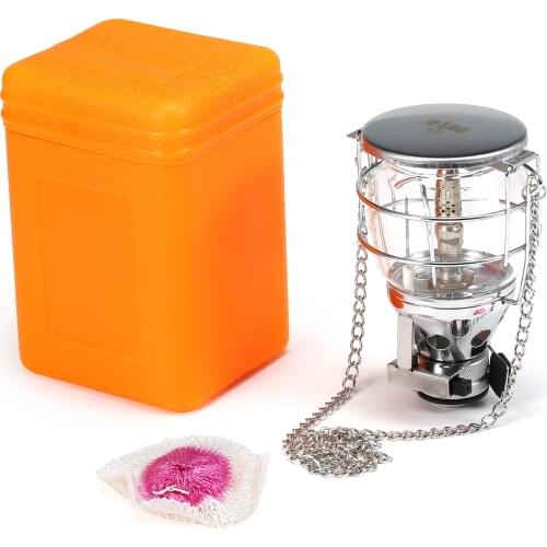 Outdoor Camping Lantern Tent Lamp Torch Hanging Glass Lamp Mini Gas Lamp Mini Camping Portable Gas Light Camping Equipment