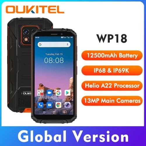 OUKITEL K12 Waterdrop 6.3" FHD+ Android 9.0 1080*2340 16MP Smartphone 6GB 64GB Face ID 10000mAh 5V/6A OTG NFC Mobile Phone