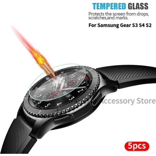 9H Tempered Glass For Samsung Gear S3 S4 S2 Classic Screen Protector For Samsung Gear Sport HD Anti-fingerprint Film Accessories