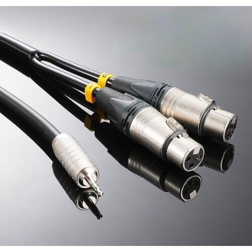 1Pcs NEUTRIK XLR microphone male and female plug canare 3.5 notebook fever audio cable 2AT stereo HiFi accessories