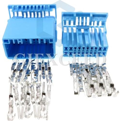 20 Pin Automotive CD Player Power Speaker Socket Audio Auto Connector Female Male For Honda Fit Buick