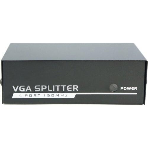 2017 Newest 150MHz 4 Port Monitor Switch VGA SVGA Video Splitter Box Adapter USB Powered