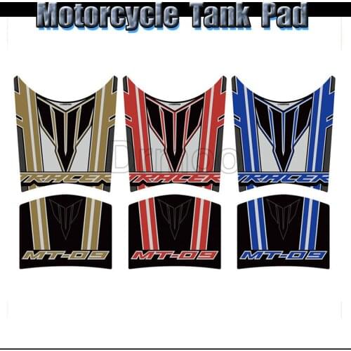 3D Resin Gel Motorcycle Accessories Tank Pad Sticker Protector Decal Emblem Case For Yamaha MT-09 Tracer
